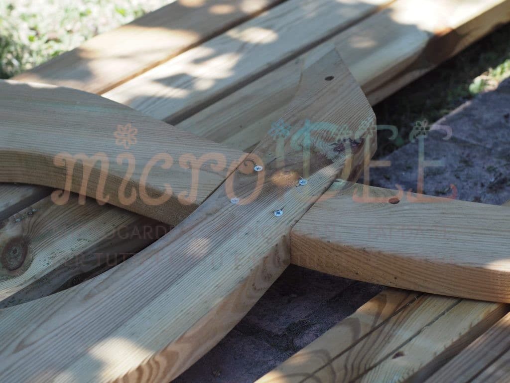 panca legno montaggio