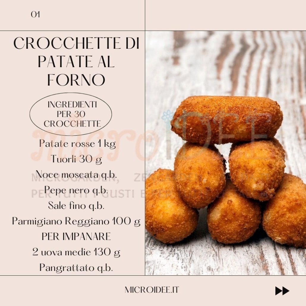 Crocchette di patate al forno