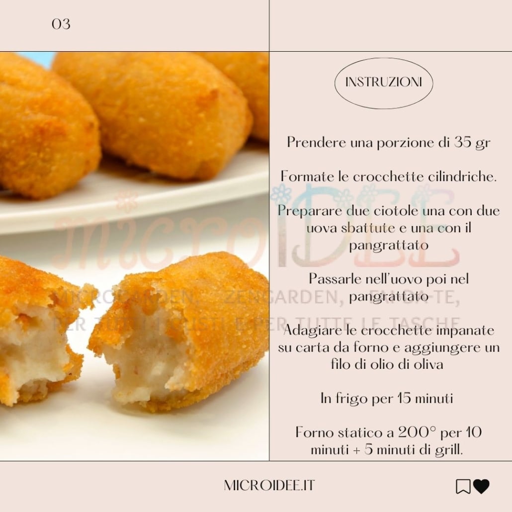 Crocchette di patate al forno