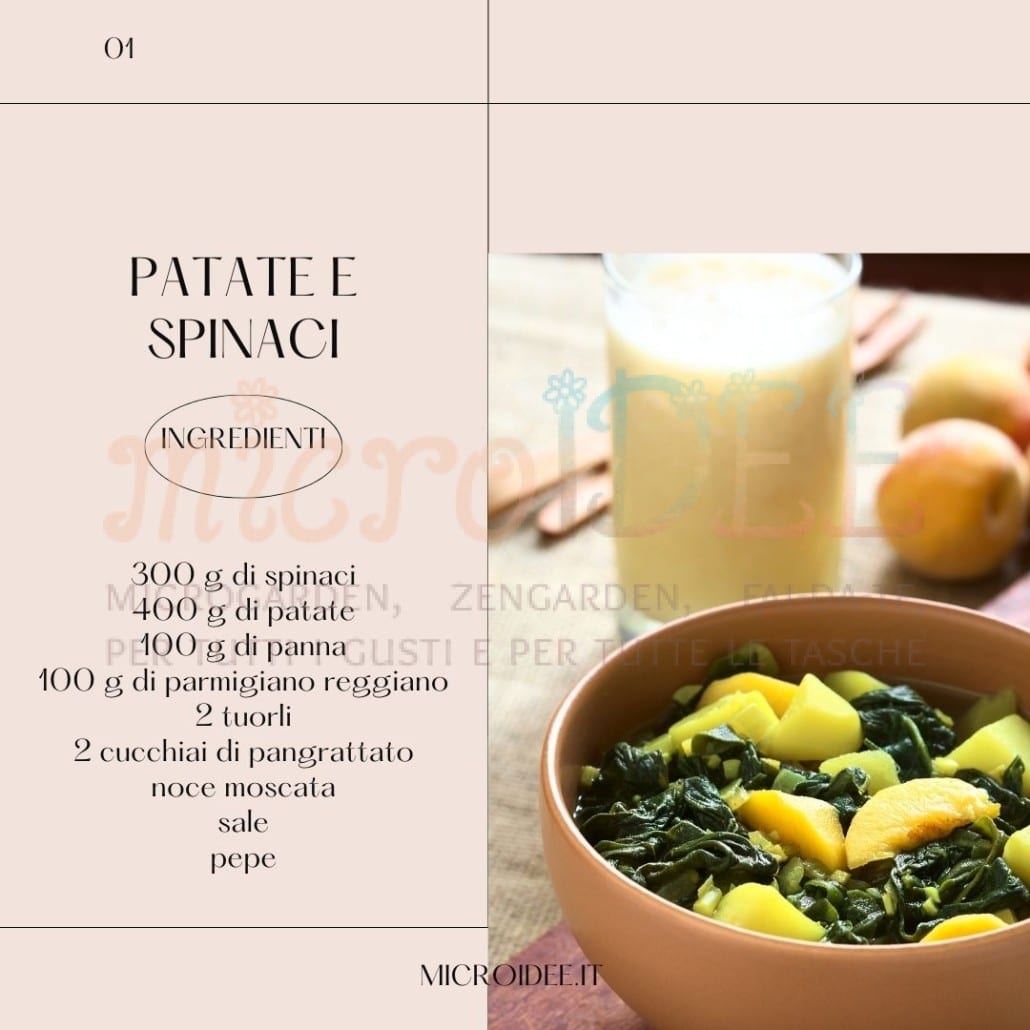 Patate e spinaci