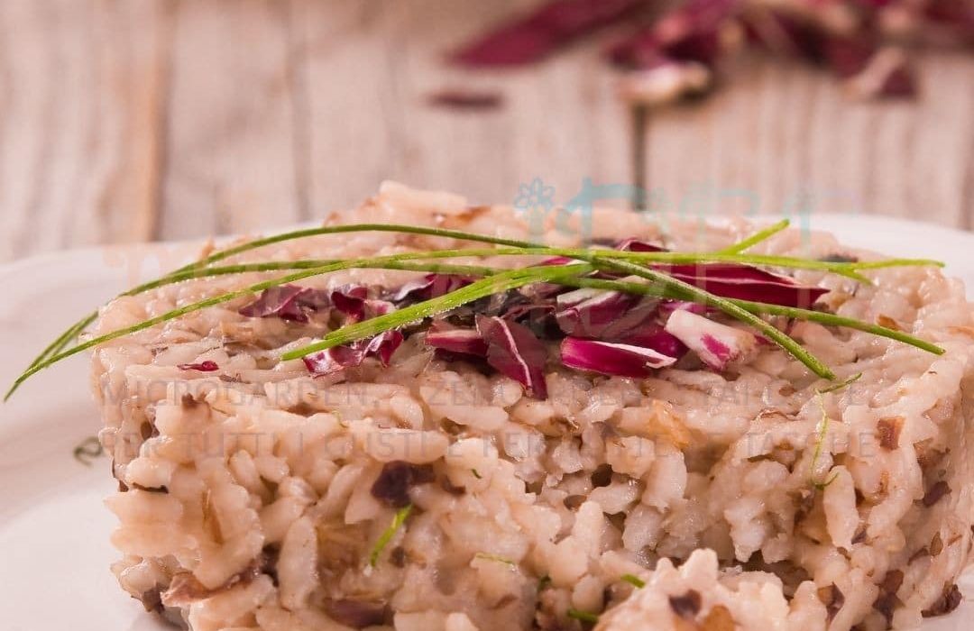 Risotto al radicchio e pompelmo